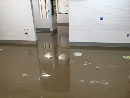 Glossy Brown Epoxy in Industrial Building