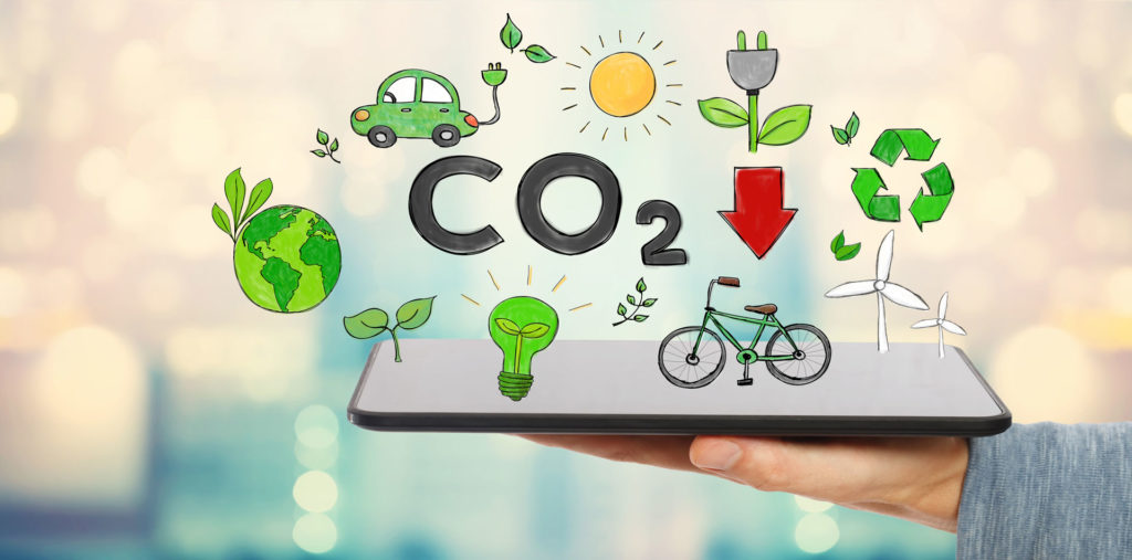 CO2 or Carbon Dioxide reduction with concrete.